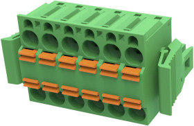 Degson Obudowa złącza pin męskiego na kabel Ilość pinów 9 Wymiary siatki: 5.08 mm 2EDGKDH-5.08-09P-14-00A(H) 1 szt.