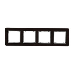 Ramka 4-krotna, wenge, efekt drewna, Sedna Elements SDD381804