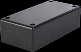 ABS case enclosure, 120 x 60 x 36 mm, black