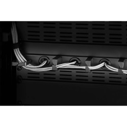 Renkforce RF-3525042 Server rack cabinet cable duct Black 19 inch 1 U