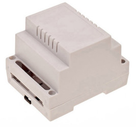 ABS DIN rail enclosure, (L x W x H) 89.3 x 69.7 x 64.7 mm, light gray, 4U65070907340