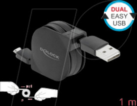 85761 Retractable EASY-USB 2.0 Cable Type-A to Type Micro-B