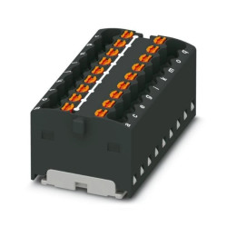 Blok rozdzielczy PTFIX 18X1,5 BK, czarne złącze przemysłowe - 12 punktów przyłączeniowych o przekroju 1,5mm2 /20szt./