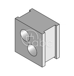 Moduł uszczelniający QT multi, QT 2/6.5, z otworami 2x6,5-6,5 mm, 42576