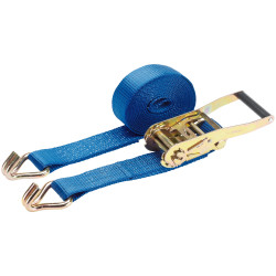 Draper 60950 5m x 50mm Wide Heavy Duty Ratchet Tie Down Straps with Hooks