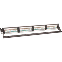 Patch panel 19" 24 porty 1U kat.5e SecNET 100937