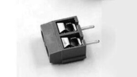 Blok terminal voor printmontage 2 zwart 5mm