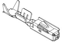 Zacisk samochodowy Molex Żeński Zacisk zagniatany Montaż na kablu