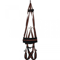 Szelki do schodzenia głową w dół z taśmą ratowniczą 3 punkty zaczepowe kolor - rozmiar L ANTI RAH33GT