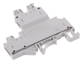 Dwurzędowa złączka szynowa Phoenix Contact poziomy: Podwójny 24 → 12AWGŚruba UKKB3 24A 500 V