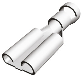 Konektor płaski Żeński 9.53 x 1.22mm długość 29mm Izolacja: Nieizolowane Cyna