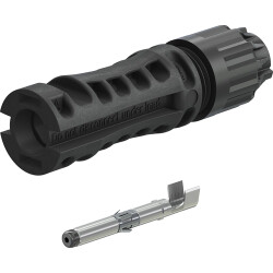 MC4-Evo stor plug, 10 mm², cable Ø 6.4 to 8.5 mm, 1.5 kV, 62 A, 32.0269P0001