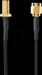 CSGL02020BK05 Antenna cable, SMA socket / SMA plug, 0.5 m