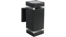 Lampa Elewacyjna, Kinkiet Dwukierunkowy Ogrodowy Kwadrat 2Xe27 Ip44 V-Tac Vt-968