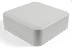 ABS enclosure, (L x W x H) 200 x 200 x 70 mm, light gray (RAL 7035), IP66, 1557HAGY