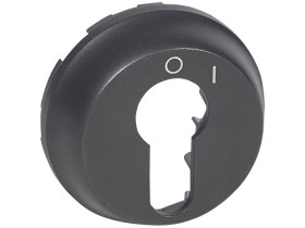 CELIANE Plakietka wyłącznika 2-pozycyjnego na klucz grafitowa 067969 LEGRAND