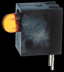 L-1503CB/1YD Led plastic block with 5mm LED, yellow