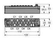 Rozdzielacz czujnik / element wykonawczy, pasywny Turck SNNE-0800D-0008 6824206 1 szt.
