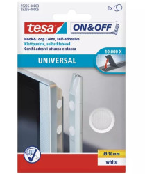 Taśma rzepowa, typu: haczyk-pętelka Biały Tesa