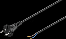 58914 Power cable 10 m, black