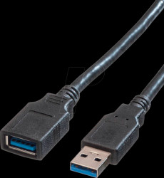 02.11.77 USB 3.0 cable, USB type-A connector to USB type-A port, 0.8 m