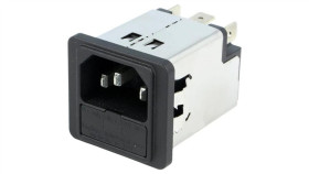 5200.0643.1Złącze Zasilające Ac Gniazdo Męskie 6A 250Vac Iec 60320 5200