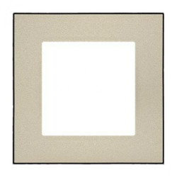 Simon 55 Ramka 1-krotna DUO Szampański, podstawa czarna TRD1.149/144