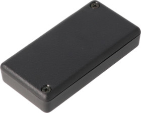 ABS miniature enclosure, (L x W x H) 80 x 40 x 15 mm, black (RAL 9005), IP54, 1551LBK