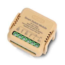 Tuya - 2-kanałowy mini przekaźnik dopuszkowy WiFi - aplikacja Android/iOS - Moes WM-104B-M