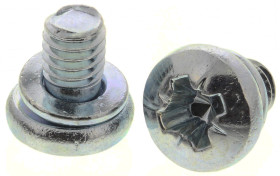 Śruba z podkładką M4 Sprężyna długość 6mm Stożek Stalowe