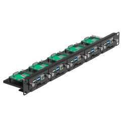 Uctronics 19" 1U Raspberry Pi Rack Mount with SSD Mounting Brackets (Holds 5x RPi)