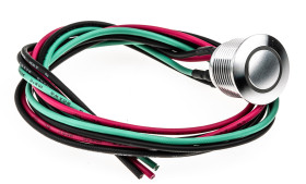 Nasadka przełącznika Chwilowy SPST średnica wycięcia 16mm, montaż panelowy RS PRO