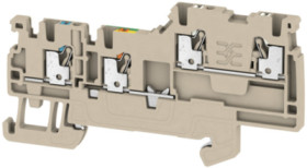Initiator/actuator terminal block, push-in connection, 0.5-1.5 mm², 13.5 A, 4 kV, dark beige, 1992250000