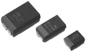 TMCR Solid Tantalum Surface Mount Chip Capacitors, Molded Case, Low ESR