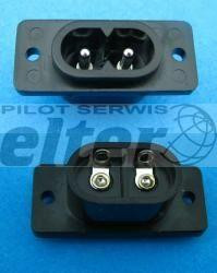 Złącze zasilające C8 AC ósemka do obudowy przykręc