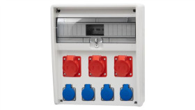 Rozdzielnica Ulisse 17M - Gniazda 16A 5P, 2X32a 5P, 4X230v /17 Modułów/