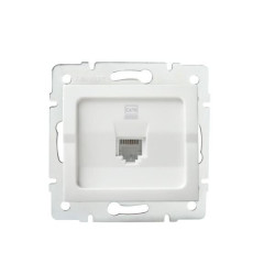 LOGI biały gniazdo RJ45 1x kat 6 komp. 02-1400-002