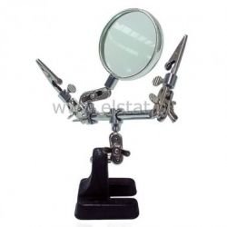 Uchwyt z lupą i podstawką ( Trzecia ręka )