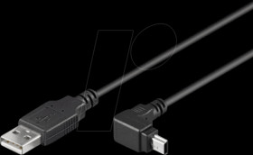ICOC-MUSB-AA-018ANG USB 2.0 Type A &gt; Type Mini B 90° angled, 1.8m