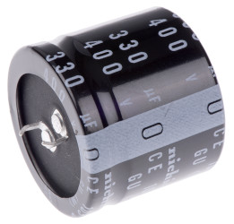 Kondensator 330μF 400V dc Zatrzaskowy Nichicon roztaw: 10mm 35 (Dia.) x 30mm
