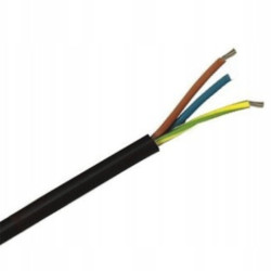 1m Przewód przemysłowy 3x2,5mm2 H07RN-F OnPD 450/750V kabel czarny w gumie giętki 1124-311AA-YY010 010000125