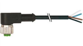 Konektor M12 Żeński Kątowy Z Wolnym Końcem Przewodów 3M 7000-12341-6140300