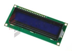 Wyświetlacz alfanumeryczny LCD 2x16 HD44780 blue QC1602A