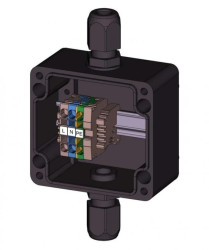 Puszka łączeniowa Ex przeciwwybuchowa z poliestru A01B1 PL01-T6/T5, IP66 strefa 1,21 oraz 2,22, ATEX