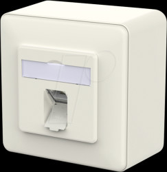 130D370002-I E-DAT Modul Cat.6a IDC 1 Port AP pure white