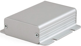 Aluminum enclosure, (L x W x H) 80 x 54 x 23 mm, transparent, IP54, 1455CF801