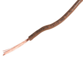 Przewód montażowy 1,5mm² Brązowy RS PRO Bezhalogenowe 15 AWG 750 V dł. 100m 27/0,25 mm +90°C Euroclass Eca
