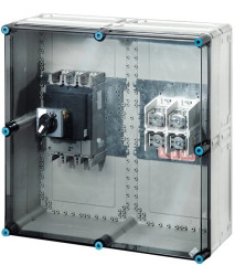 Skrzynka wyłącznikowa Mi, IP 55, wlk. 8, napęd zewn., 630 A, 3-bieg. +PE+N Mi 7836 20001189