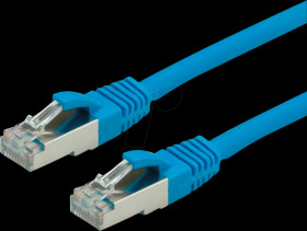 21991224 Patch cable Cat.6 S/FTP PIMF blue 0.5m