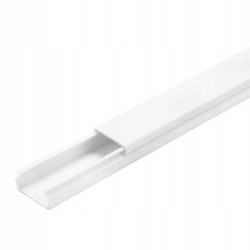 Listwa elektroinstalacyjna kanał kablowy STANDARD BKK 20x10mm korytko z pokrywą / 2 m / 4/EB/KK 20x10